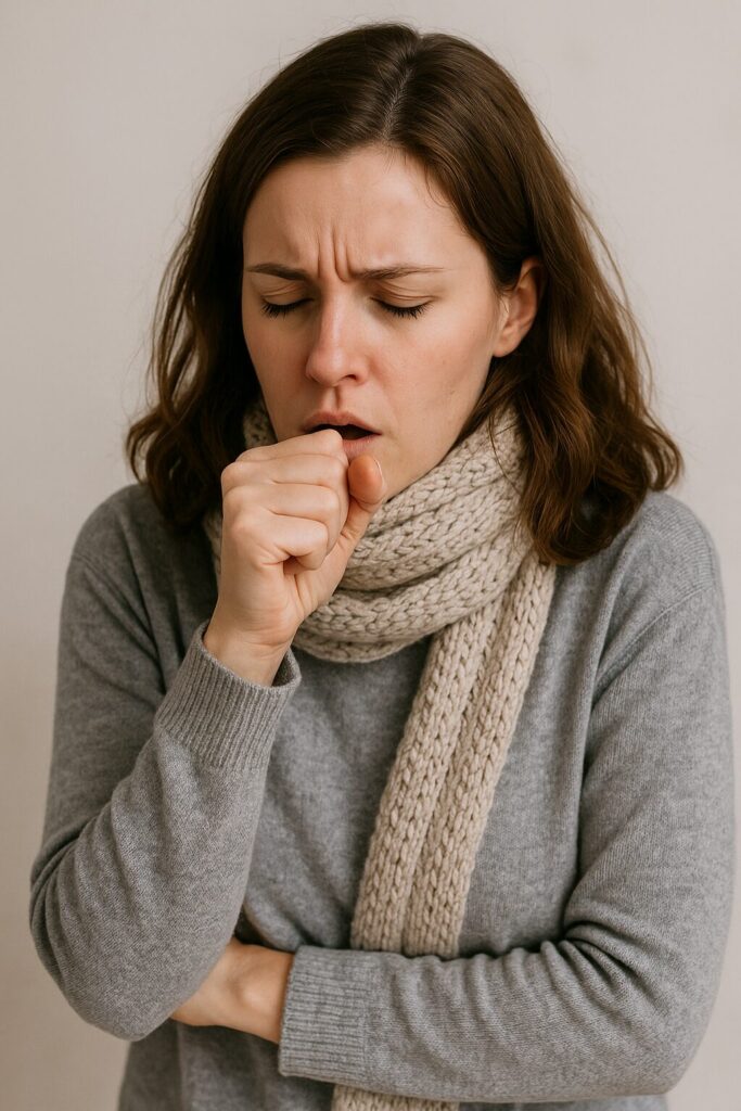 Vitamin A Benefits for Immunity · Foods, Deficiency, and Guide 2 A woman coughing due to weakened immunity