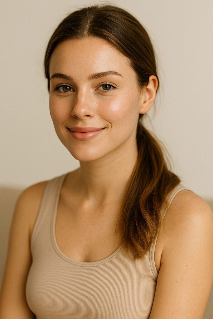 피부 좋은 예쁜 여성