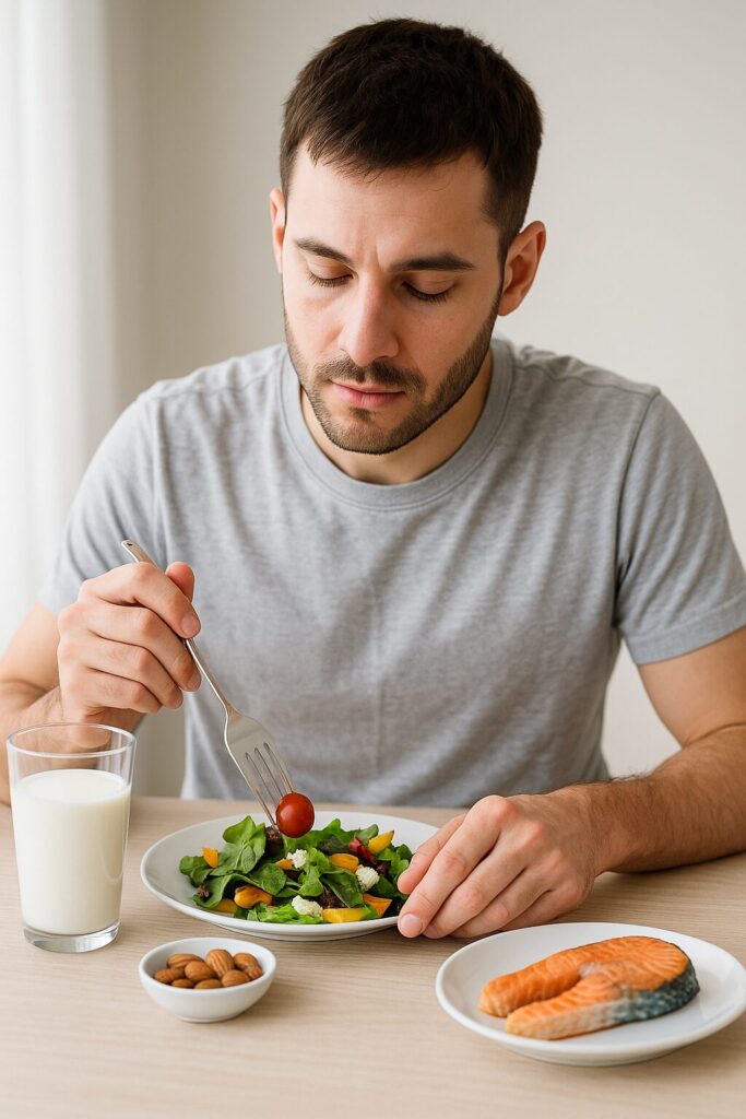 How to Build a Blood Sugar-Friendly Meal Plan·Practical Guide 2 A man following a blood sugar control diet