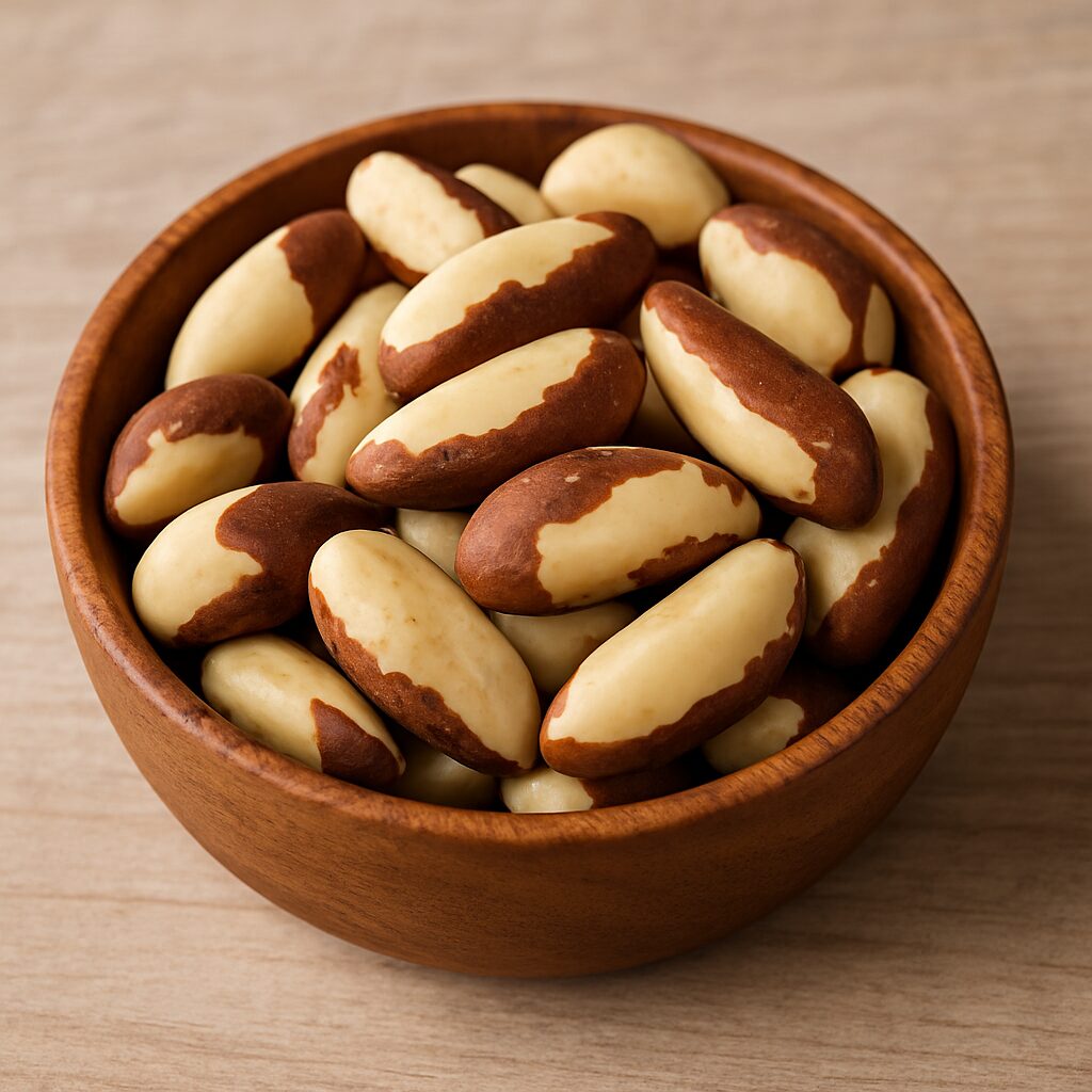 Recommended Daily Intake of Brazil Nuts 2 a handful of Brazil nuts