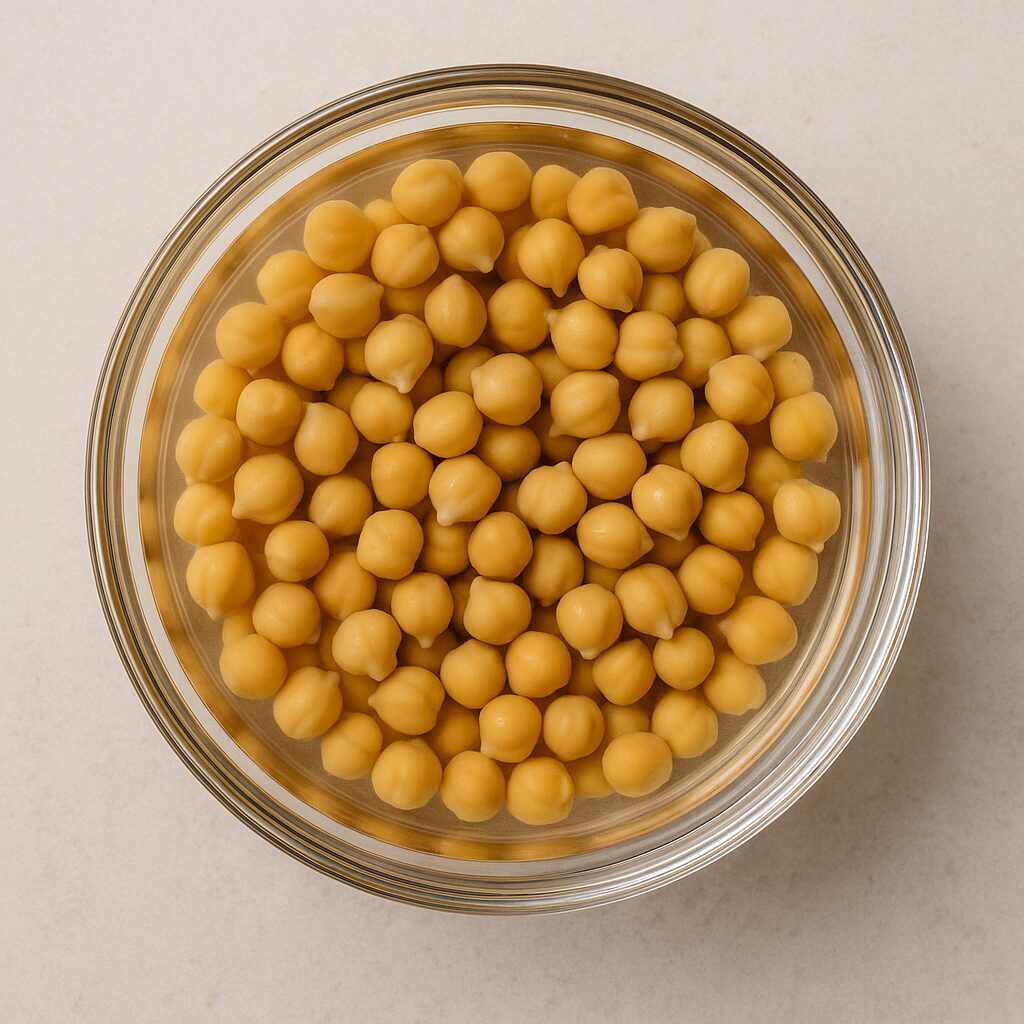 How to Soak and Cook Chickpeas Properly 2 soaking chickpeas in a transparent bowl of water