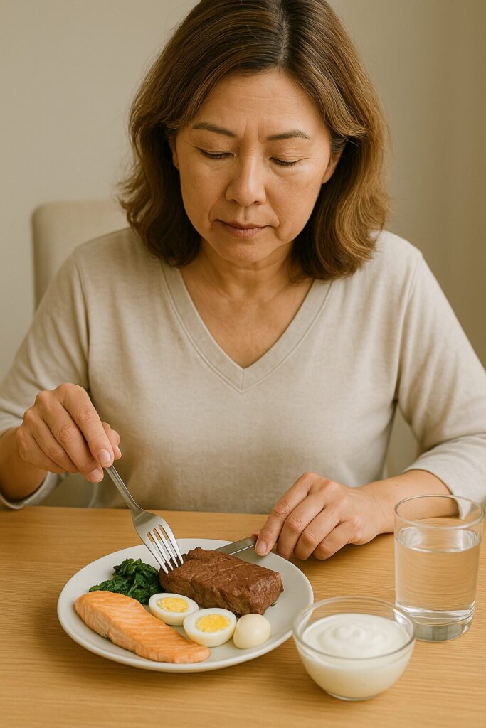 여성 건강식단 가이드 · 좋은 음식과 피해야 할 음식 2 철분가득한 식단하는 여성
