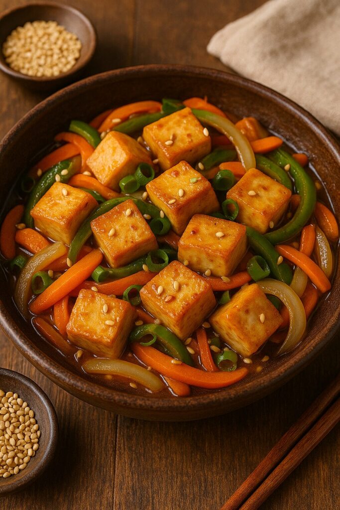 tofu vegetarian meal