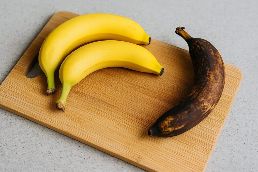 How to Store Bananas and Prevent Browning 2 fresh bananas stored properly