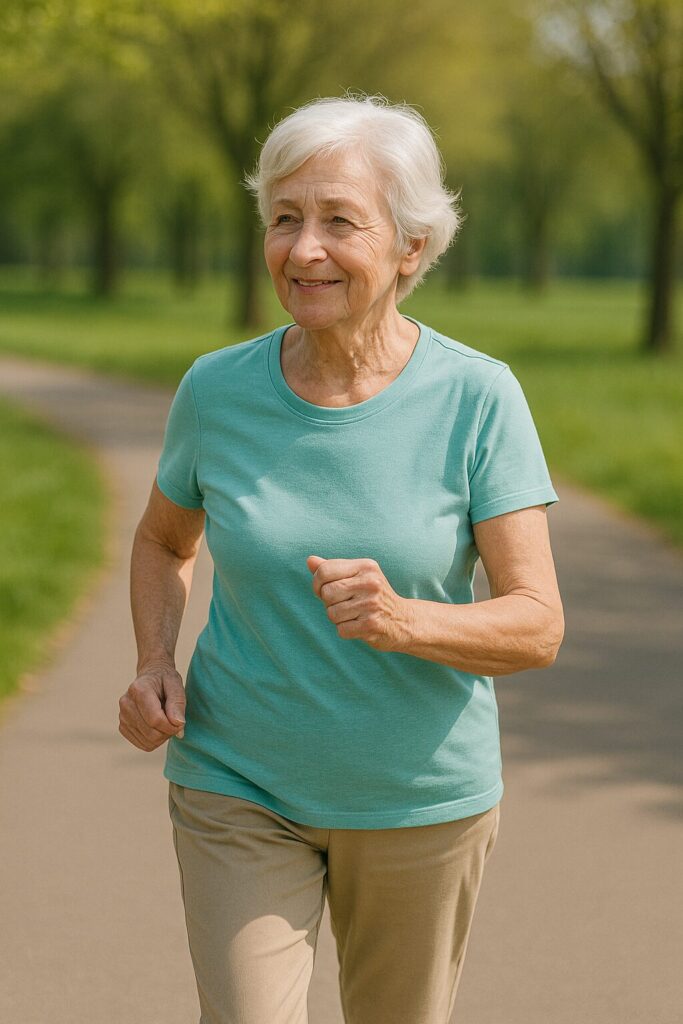 Effects of Light Exercise on Bone Health · Guide to Bone Density and Healthy Aging 2 An elderly woman walking outdoors for light exercise to support bone health