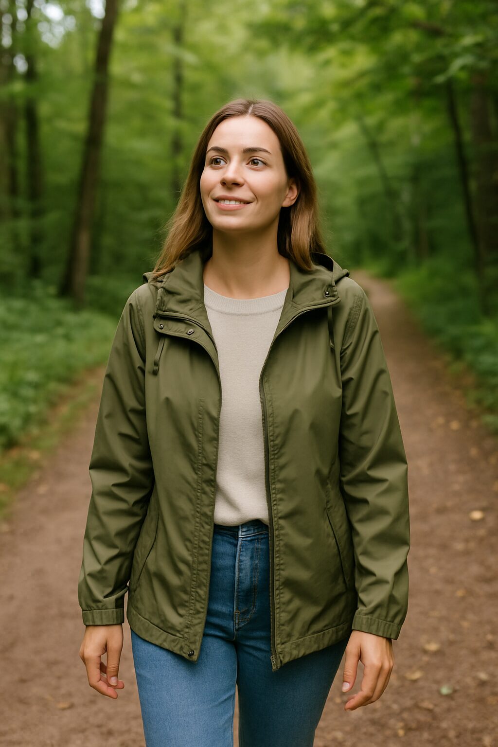 The Restorative Power of Weekend Nature Walks 2 A woman walking in nature